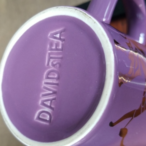 - David's Tea mug with infuser.  Metallic elephant - Picture 4 of 5